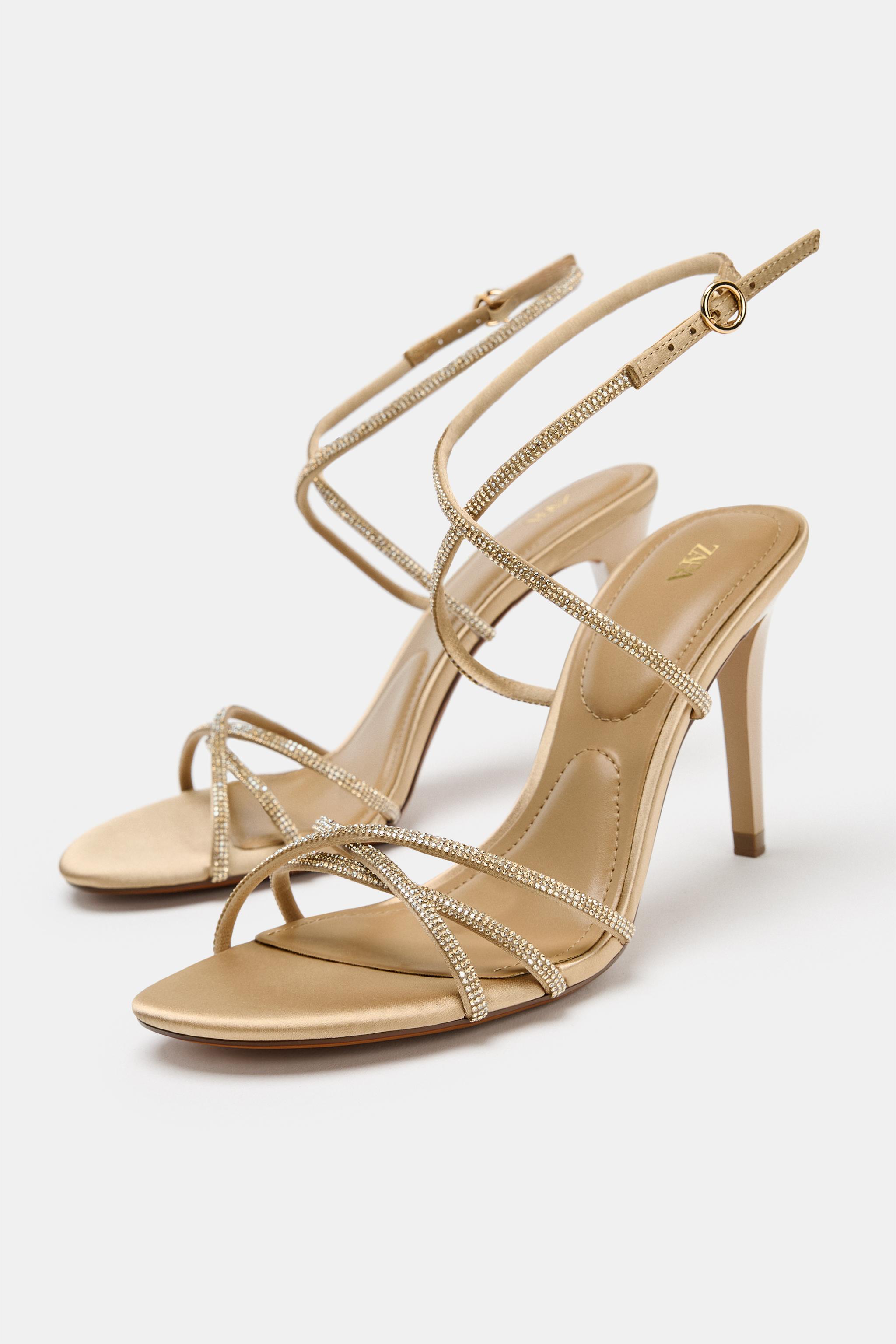 SPARKLY HEELED SANDALS